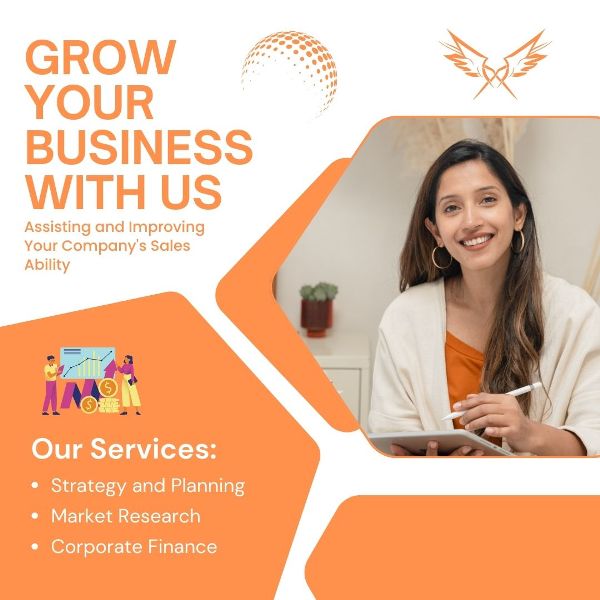 red modern business growth instagram post 1